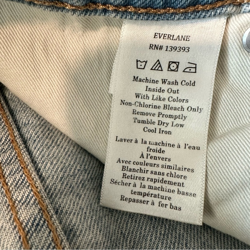 Everlane Blue Ankle , the 90’s cheeky jeans Patchwork Design - Picture 11 of 12